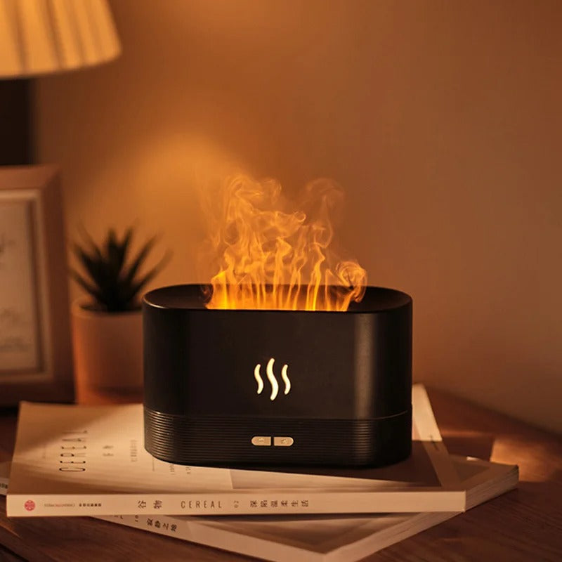 Flame Humidifier, Black version, front size