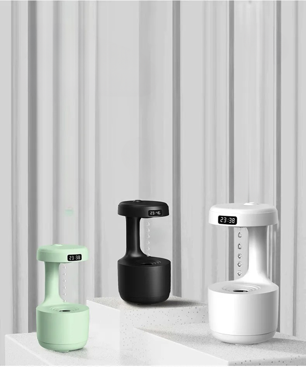 Anti-Gravity Humidifier, All Three versions, Front side