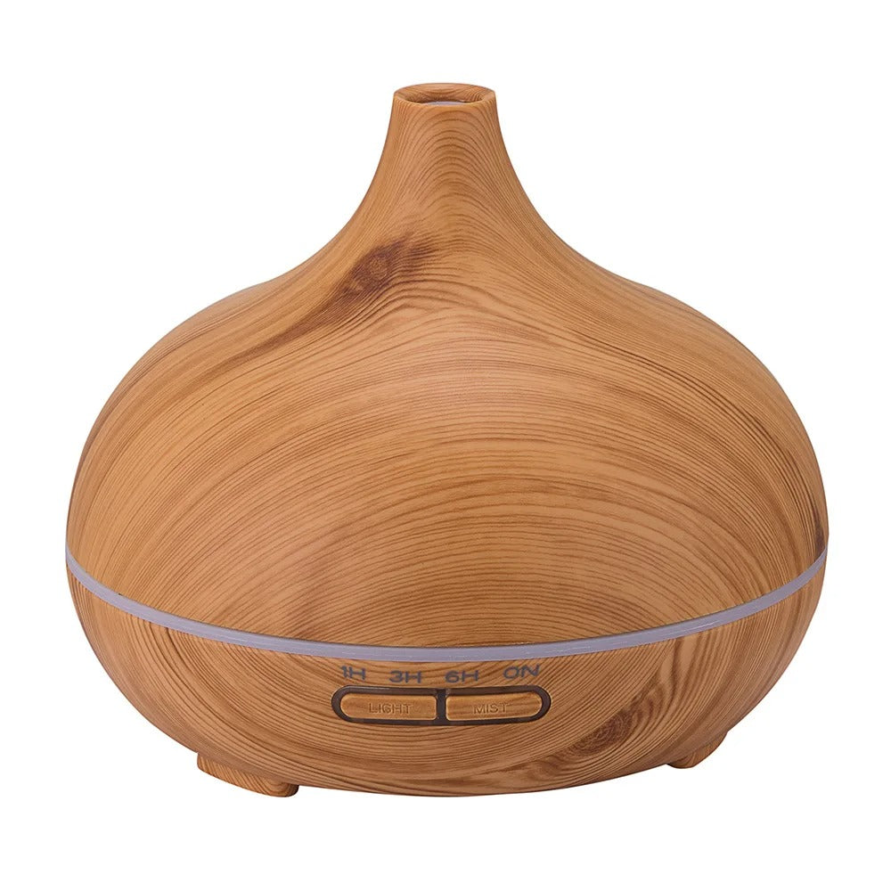 Aroma Humidifier, Brown wood version, Close up